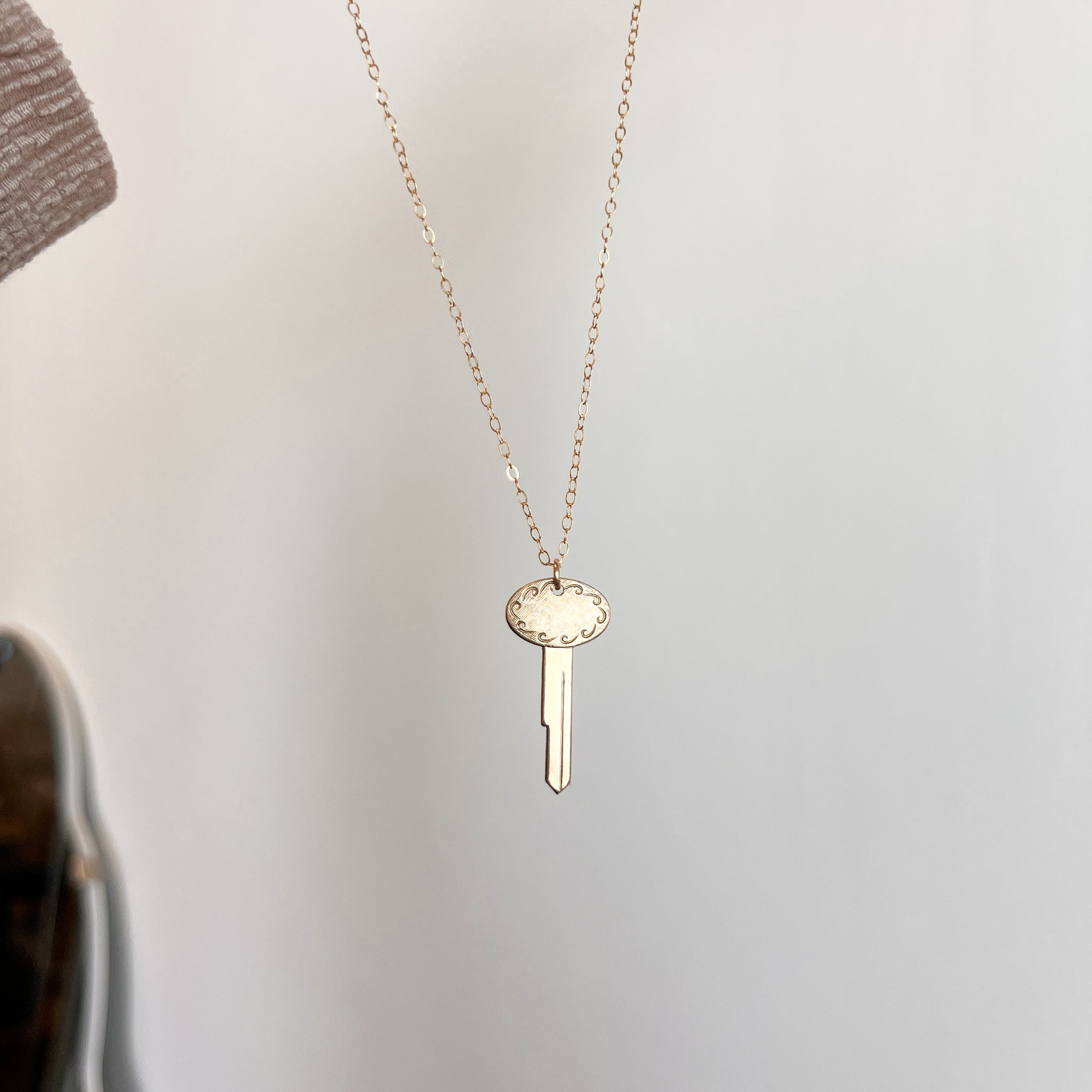 Vintage Oval Key Necklace